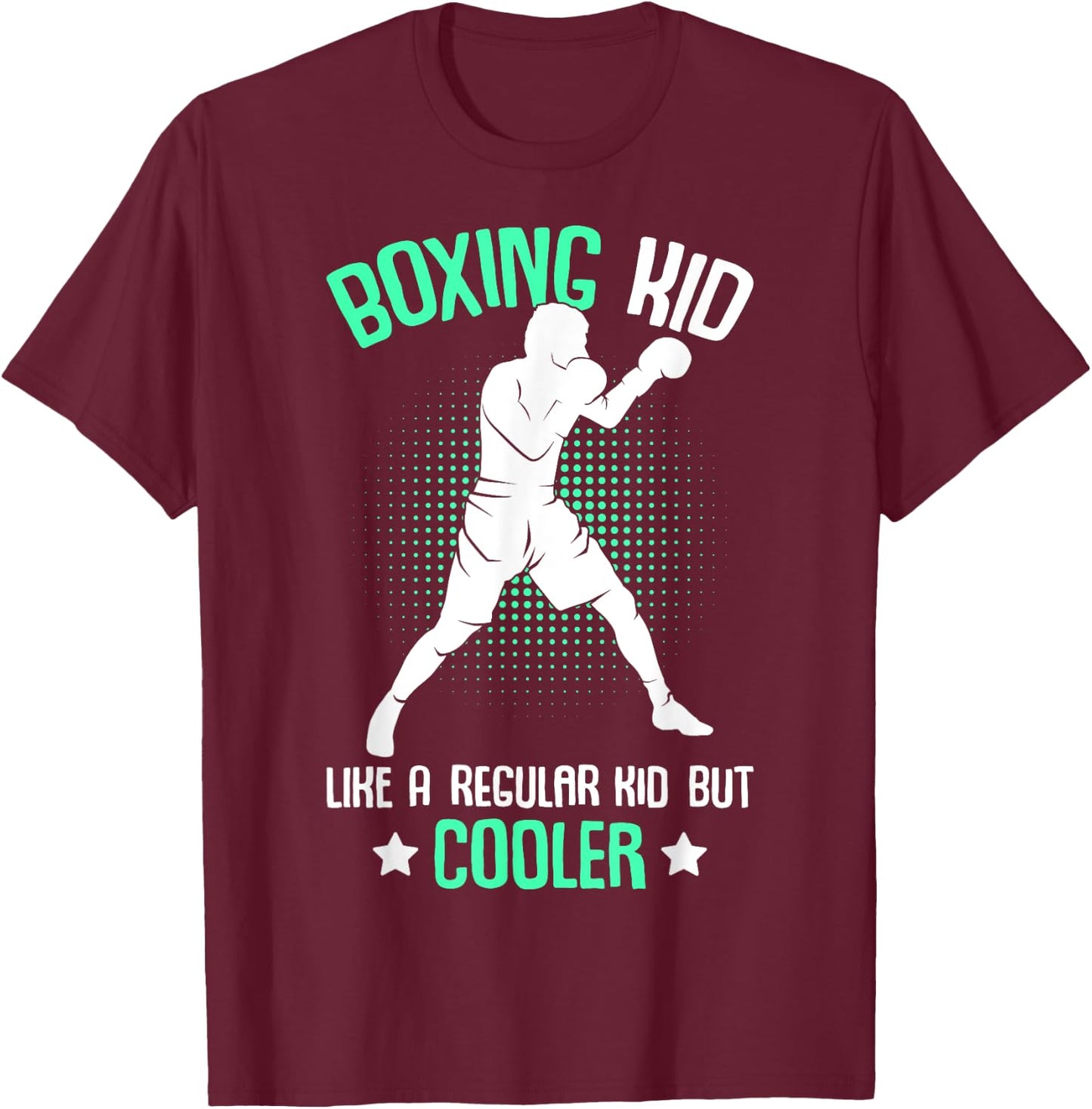 Boxing Kid Boxer Boys T-Shirt - T-Shirt | Maroon