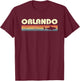 Orlando Florida Vintage Shark Souvenir T-Shirt - T-Shirt | Maroon