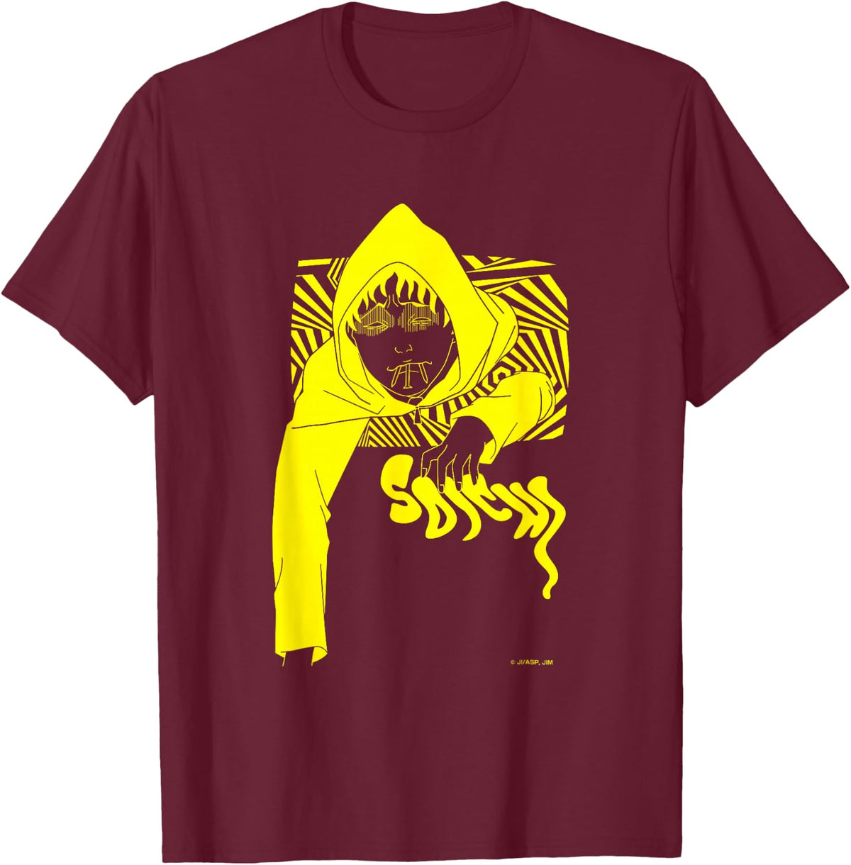 Junji Ito "Maniac" Soichi ver. T-Shirt - T-Shirt | Maroon