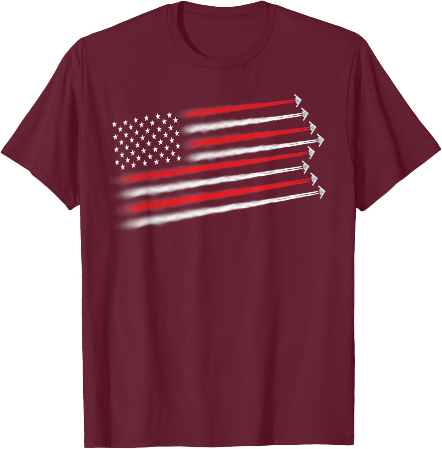 Patriotic s Bomber 4th Of July s USA T-Shirt - T-Shirt | Maroon