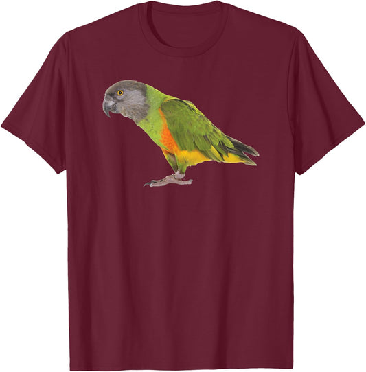 Senegal African Parrot T-Shirt - T-Shirt | Maroon