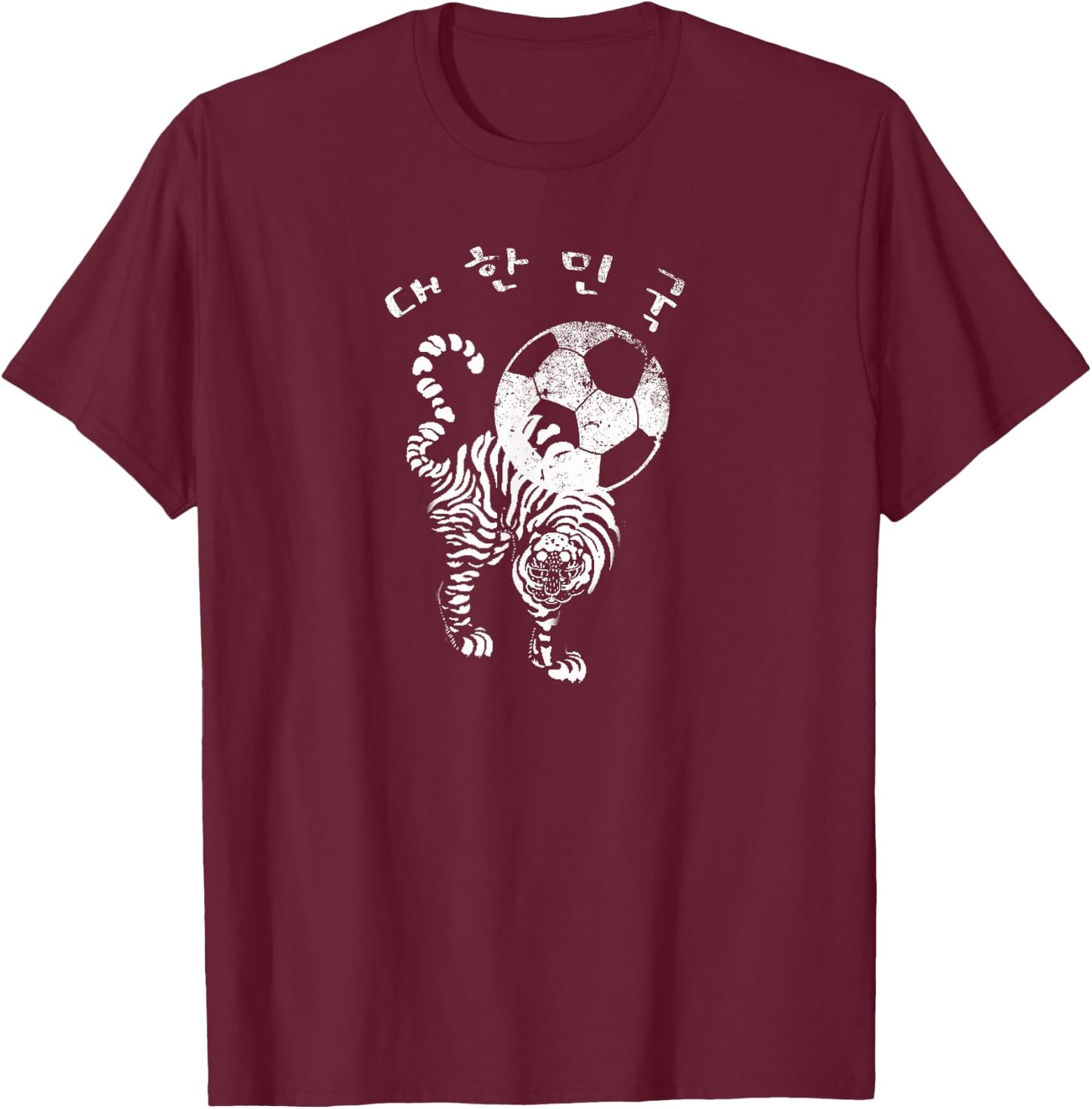 Korean Soccer for red World Team T-Shirt - T-Shirt | Maroon