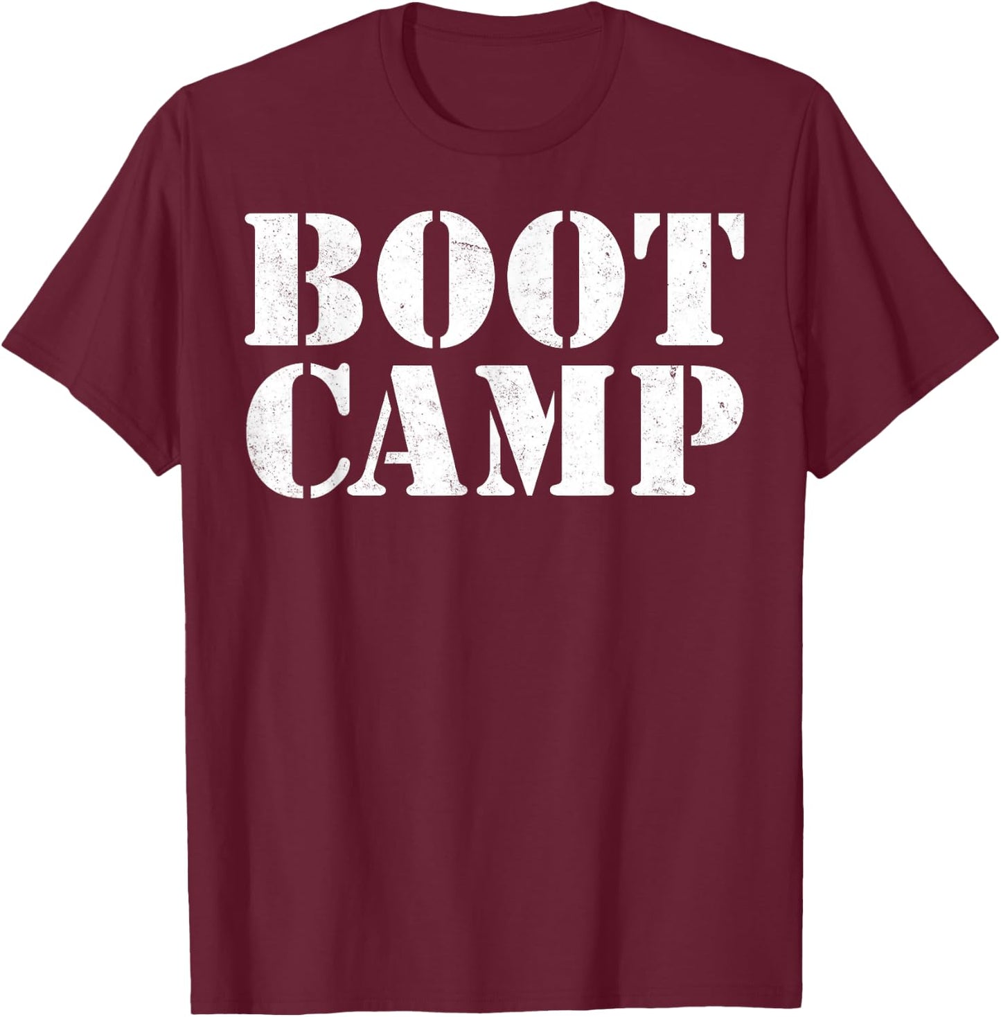 Bootcamp Workout Training T-Shirt - T-Shirt | Maroon