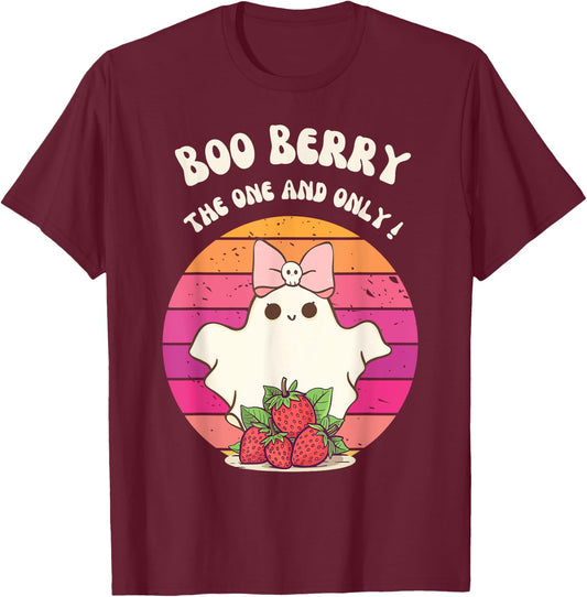 Funny Boo Berry The One and only Ghost Halloween Costume T-Shirt - T-Shirt | Maroon