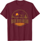 Vintage Rogue River, Oregon Mountain Hiking Souvenir Print T-Shirt - T-Shirt | Maroon