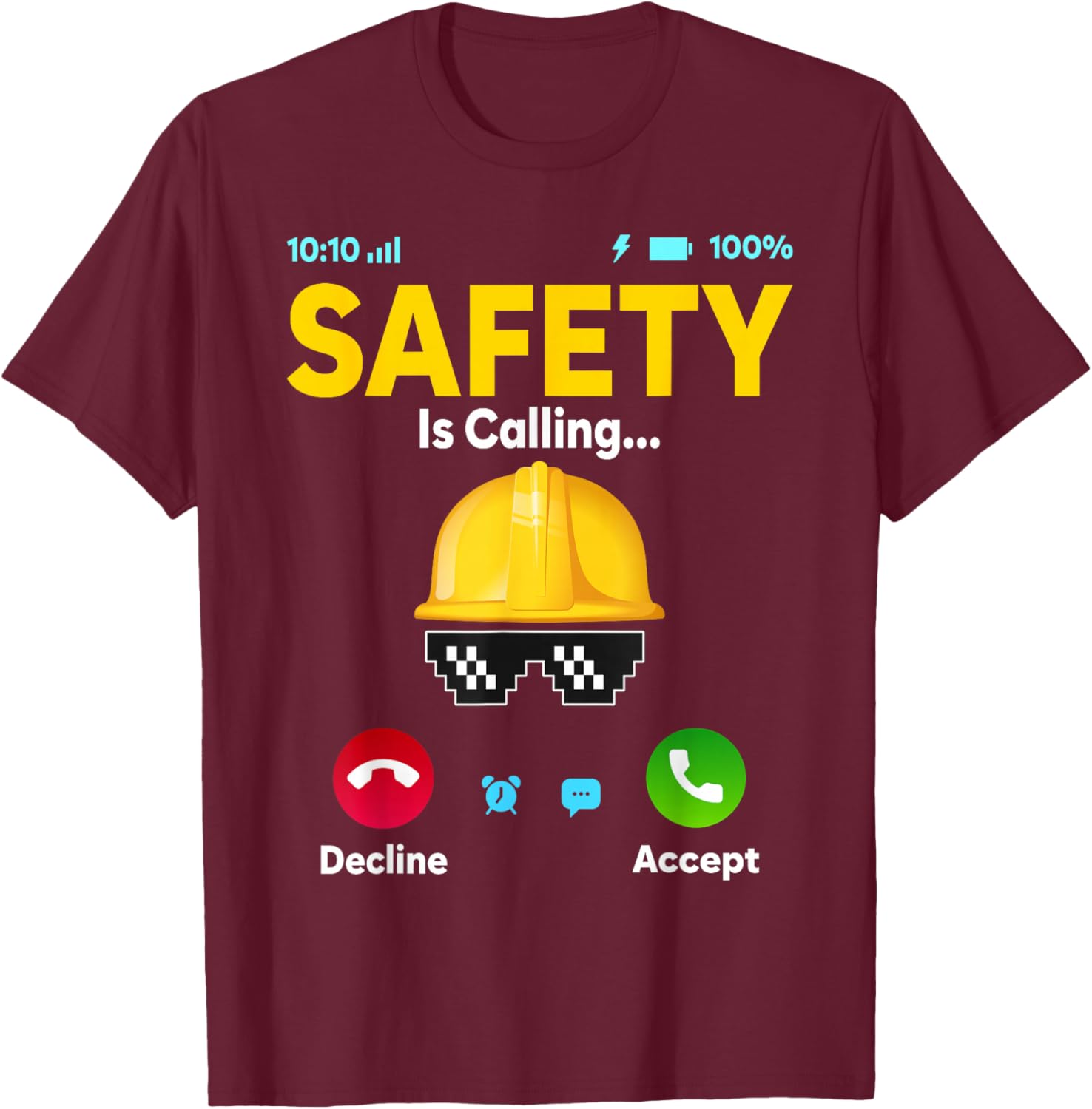 Funny Occupational Health Safety Officer Manager Supervisor T-Shirt - T-Shirt | Maroon