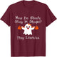 Funny Ghost Exorcise Joke Gym Workout Lifting Cute Ghost T-Shirt - T-Shirt | Maroon