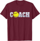 Softball Coach Coaching assistant coach Softball team men T-Shirt - T-Shirt | Maroon
