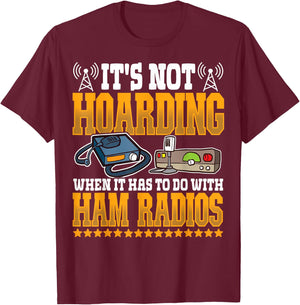 Best Licensed Amateur Ham Radio Operator Designs -Adults Black Short Sleeve Classic Fit T-Shirt - T-Shirt | Maroon