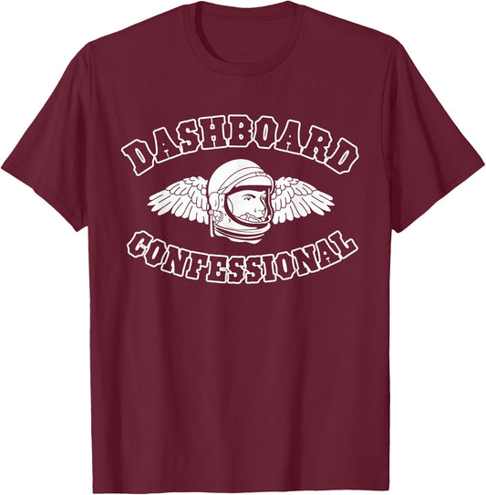 Dashboard Confessional - Astronaut Wings T-Shirt - T-Shirt | Maroon