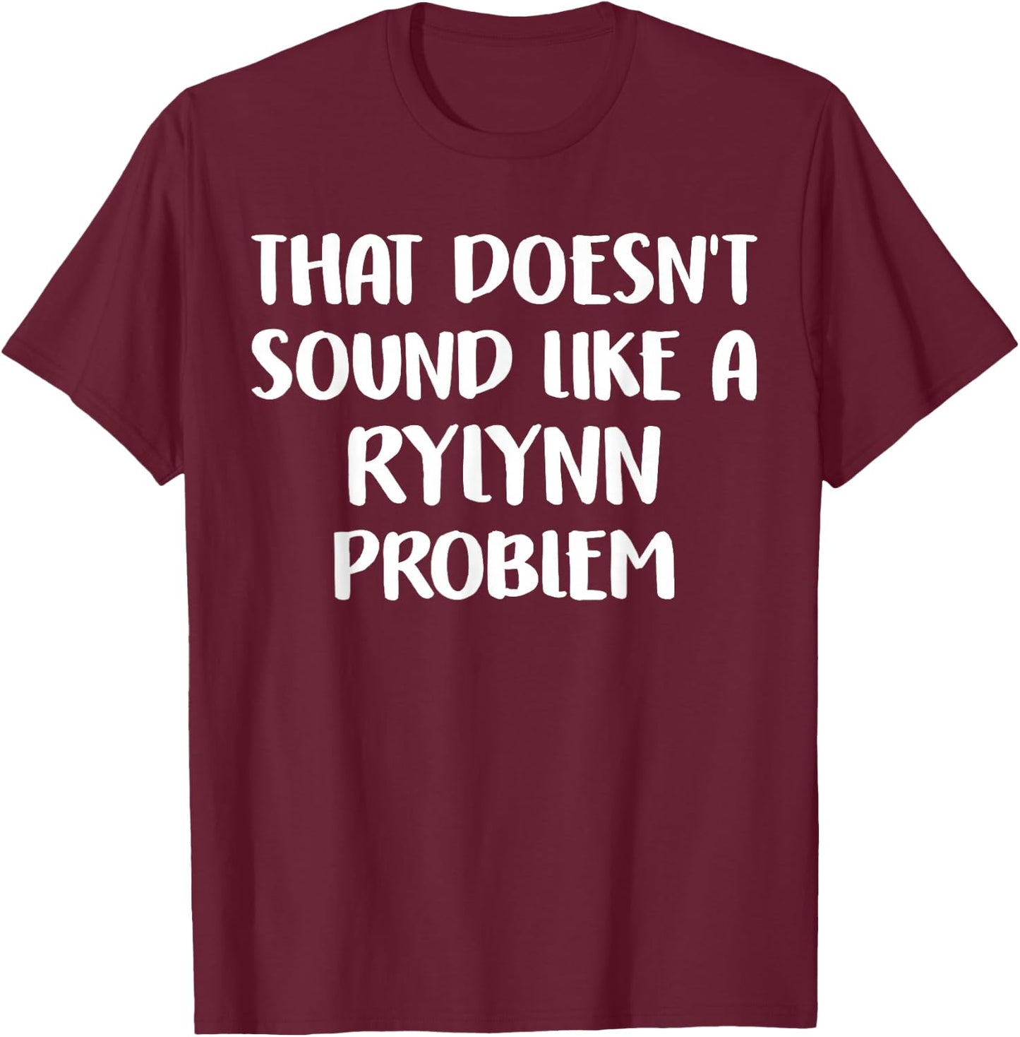 Rylynn Personalized Cute Flower Girls Rylynn Name T-Shirt - T-Shirt | Maroon