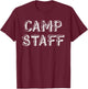 Summer Camp Counselor Staff Men Women Youth T-Shirt - T-Shirt | Maroon