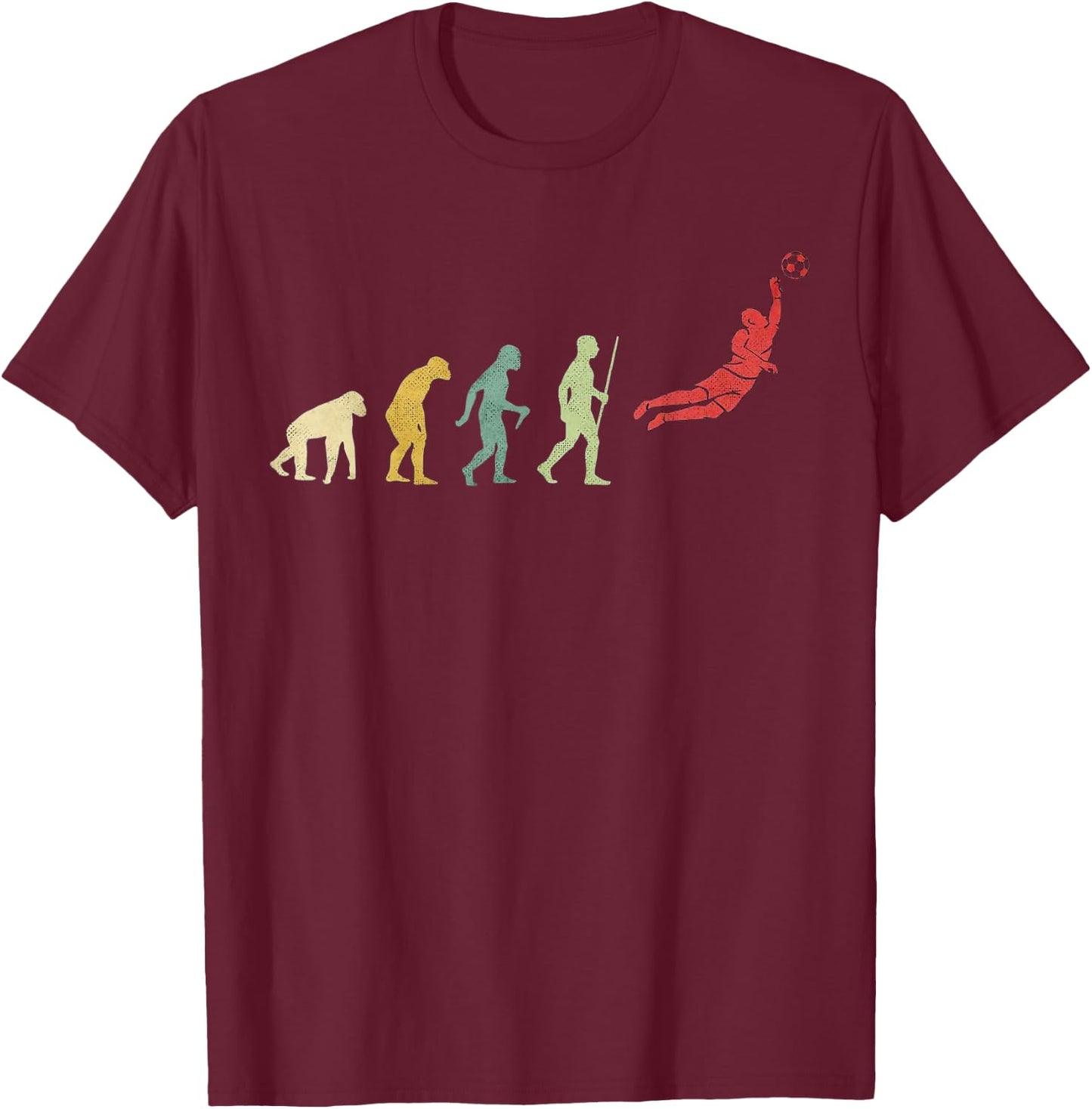 Evolution soccer goal keeper T-Shirt - T-Shirt | Maroon