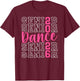 Cute Dance Senior 2026 Class Of 2026 Senior Dancer T-Shirt - T-Shirt | Maroon
