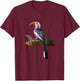 Yellow Hornbill Bird Shirt Southern Yellow-billed Hornbill T-Shirt - T-Shirt | Maroon
