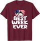 Best Week Ever Sorry I Can't It's Week Shark T-Shirt - T-Shirt | Maroon