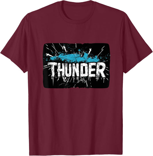 Cool Thunder emblem Outfit for Boys and Girls T-Shirt - T-Shirt | Maroon