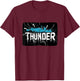 Cool Thunder emblem Outfit for Boys and Girls T-Shirt - T-Shirt | Maroon