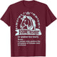 Equinetrovert Definition, Horse Animal Riding, Equestrian T-Shirt - T-Shirt | Maroon