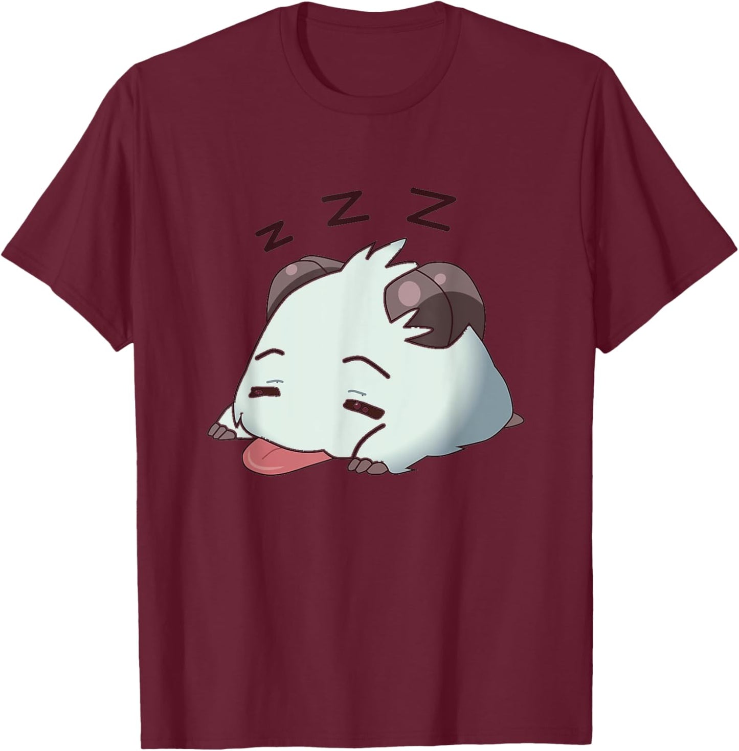 Cute Tired Sleeping League Bronze Master Challenger Shirt T-Shirt - T-Shirt | Maroon