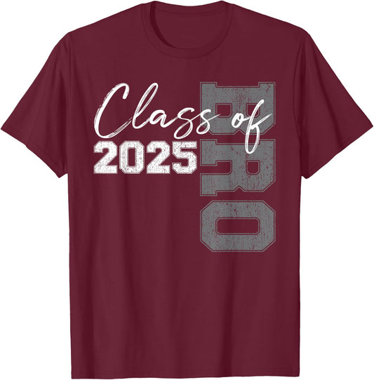 Brother Senior 2025 Proud of a Class of 2025 Graduate T-Shirt - T-Shirt | Maroon