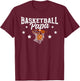 Basketball Papa Grandpa Papa Of A Basketball Player Papa T-Shirt - T-Shirt | Maroon