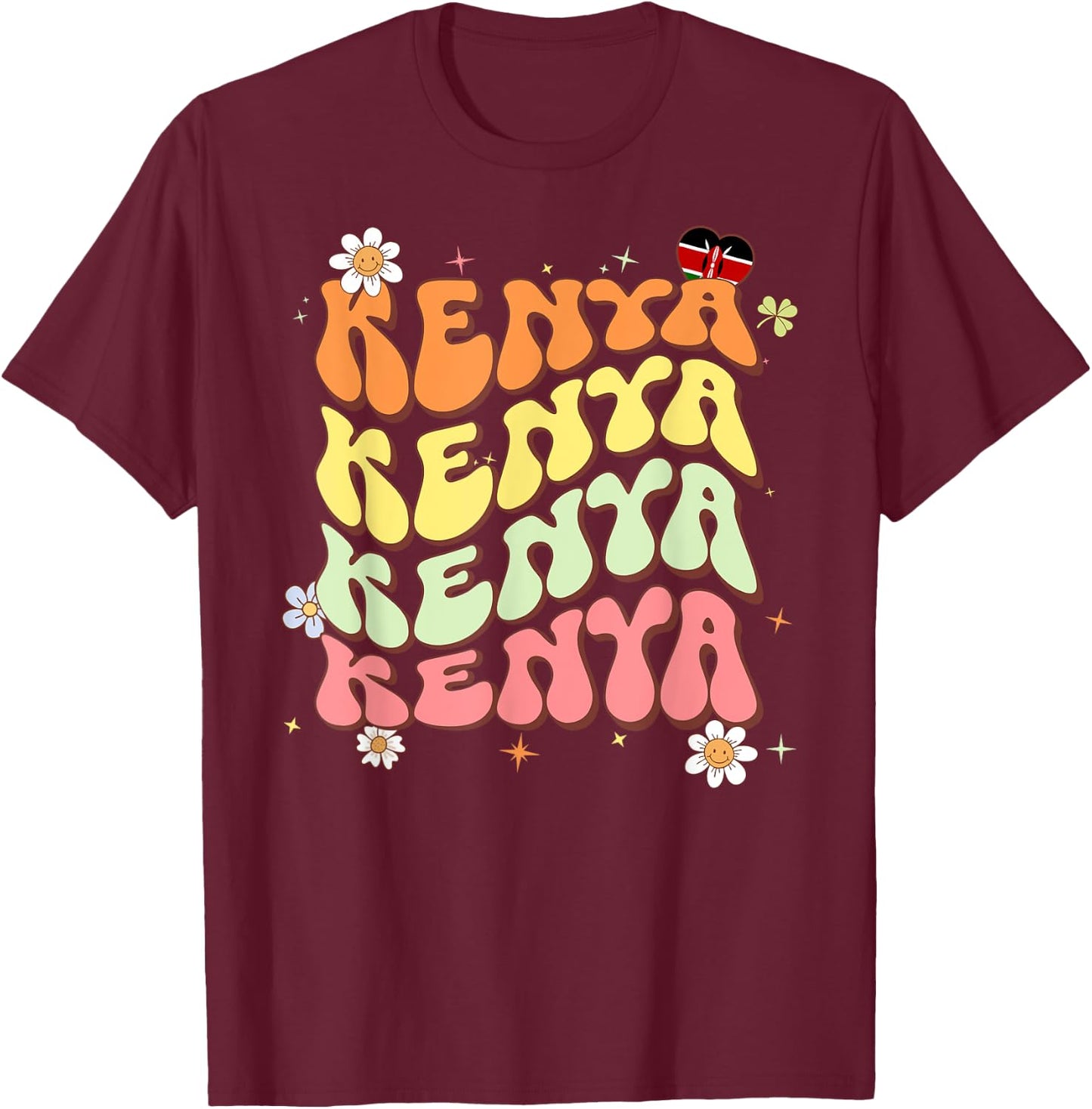 Kenya T-Shirt - T-Shirt | Maroon