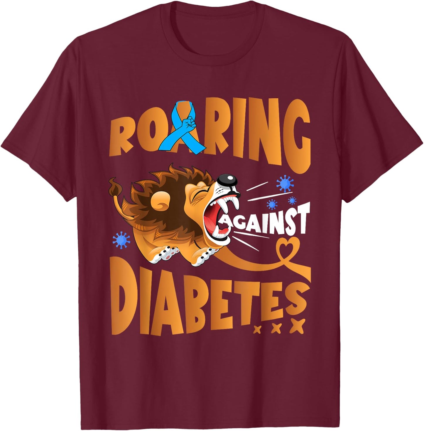 Diabetes Awareness Lion Insulin Diabetic Toddler Kids T-Shirt - T-Shirt | Maroon