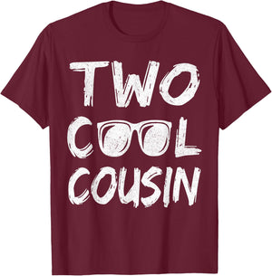 Cousin Of The Birthday Boy Two Cool 2nd Bday Family Matching T-Shirt - T-Shirt | Maroon