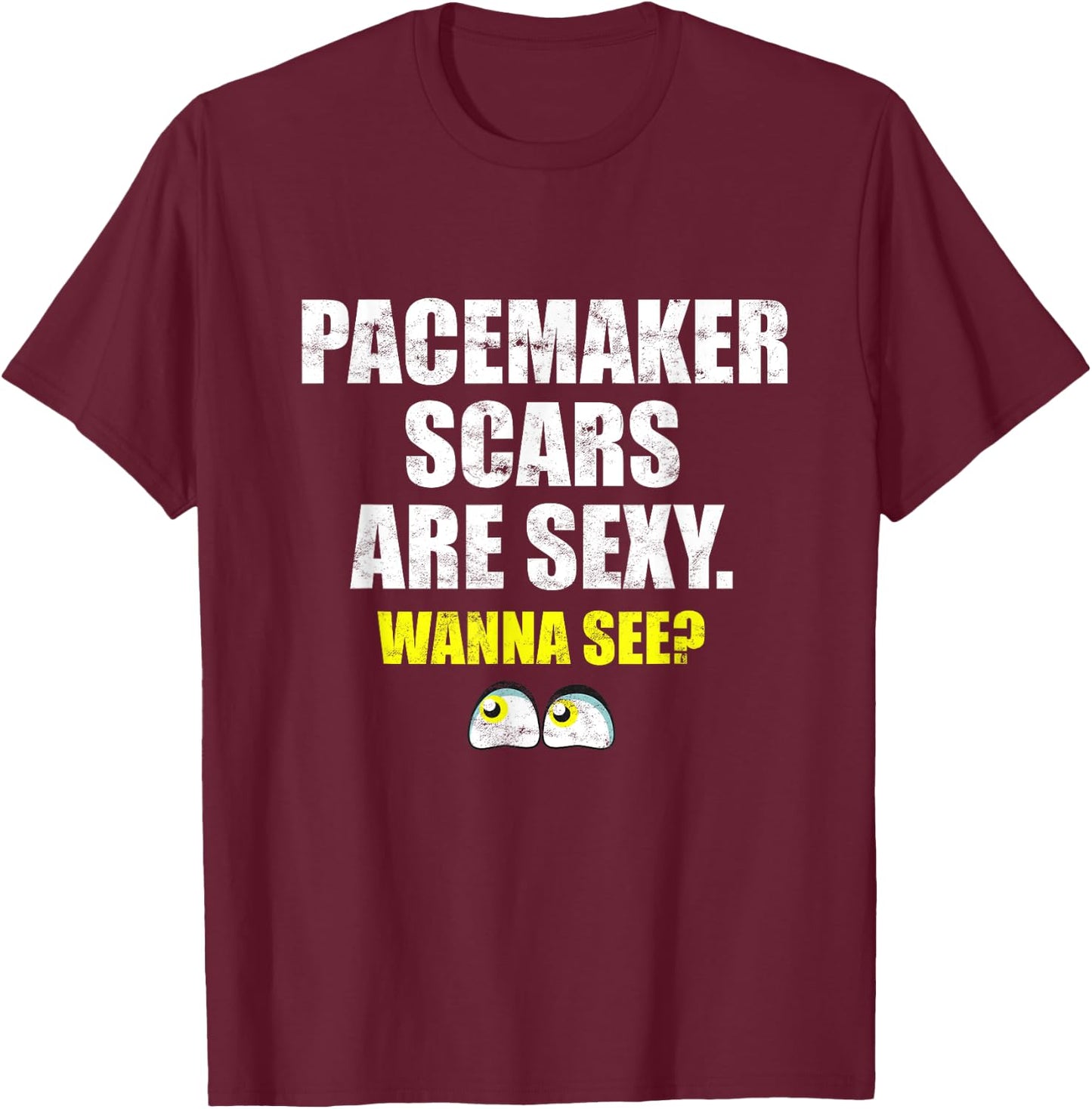 Pacemaker Heart Surgery Cardiac Pace Maker Pacemaker T-Shirt - T-Shirt | Maroon