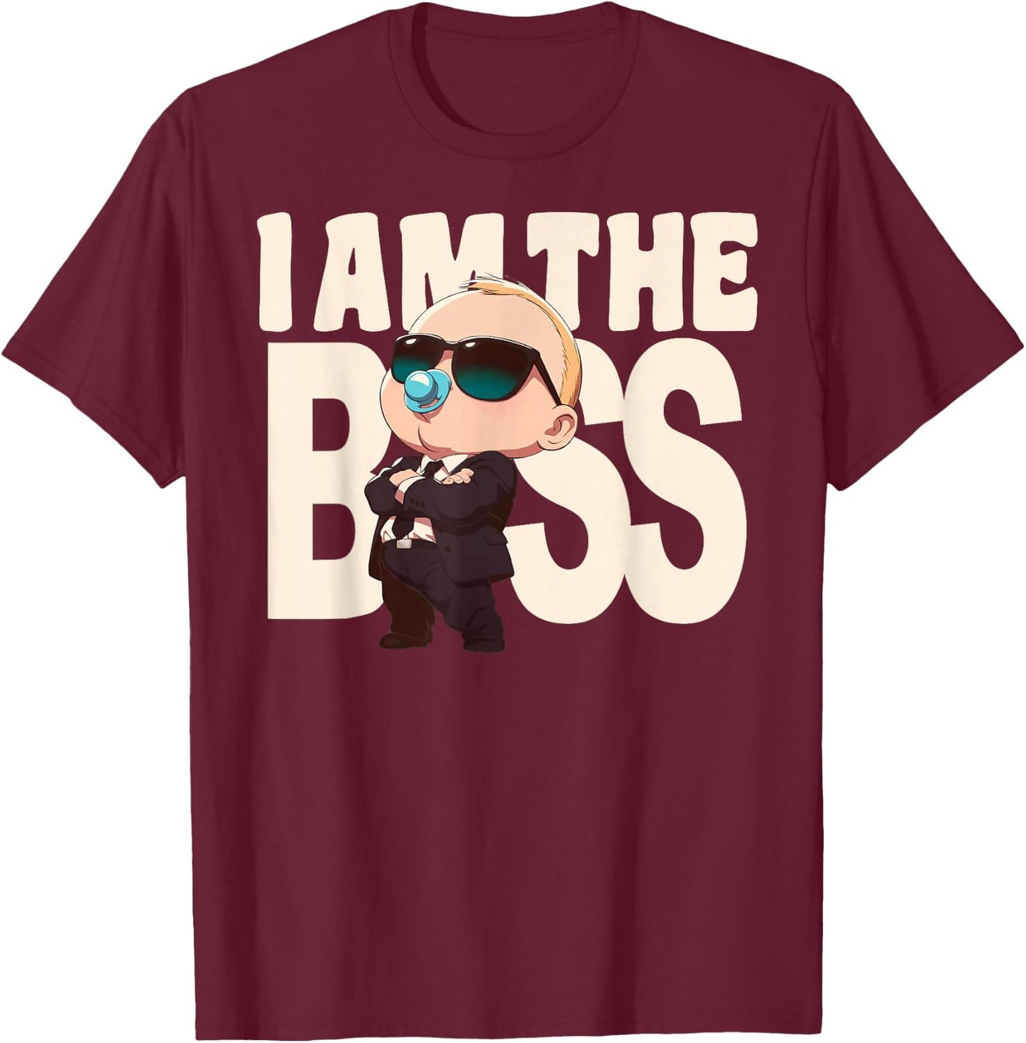 Baby Boss "I'm The Boss" Like A Boss Kids T-Shirt - T-Shirt | Maroon