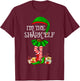 Matching Family Women Girls I'm The Shark Elf Christmas T-Shirt - T-Shirt | Maroon