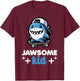 Cool Shark Jawsome Kid Beach Funny Shark T-Shirt - T-Shirt | Maroon