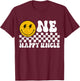 One Happy Dude Uncle 1st Birthday Family Matching T-Shirt - T-Shirt | Maroon