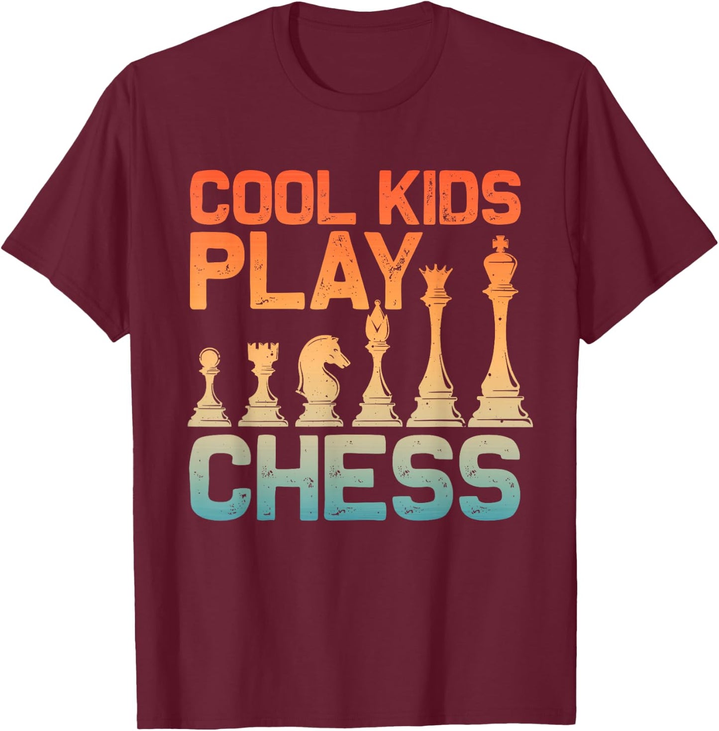 Chess Art Women Board Game Chess Player Chess Lover T-Shirt - T-Shirt | Maroon