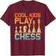 Chess Art Women Board Game Chess Player Chess Lover T-Shirt - T-Shirt | Maroon