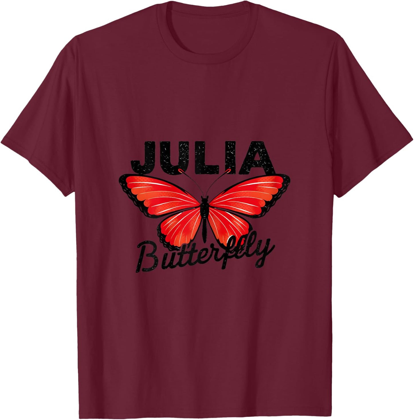 Julia Butterfly T-Shirt - T-Shirt | Maroon