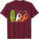 Boo Hands American Sign Language ASL Halloween Pride T-Shirt - T-Shirt | Maroon
