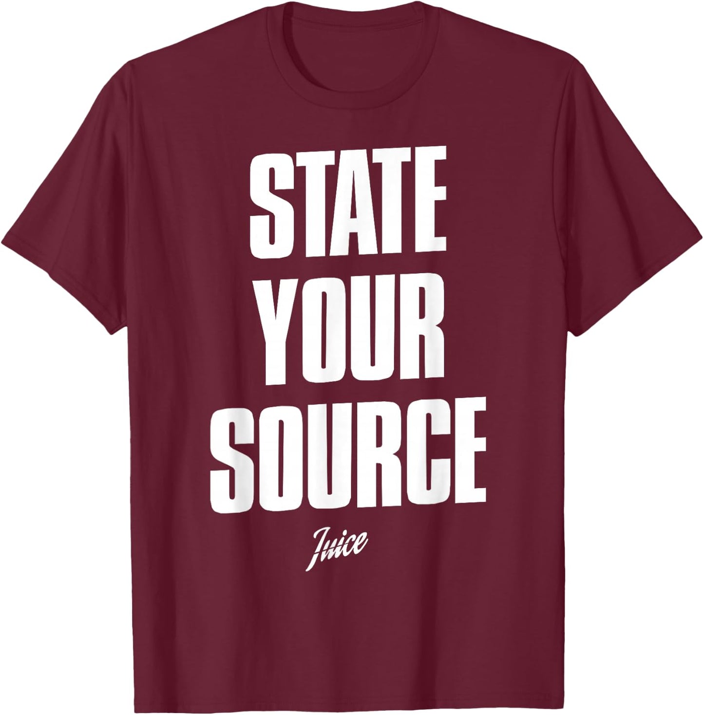 State Your Source Shirt State Your Source Women Kids T-Shirt - T-Shirt | Maroon