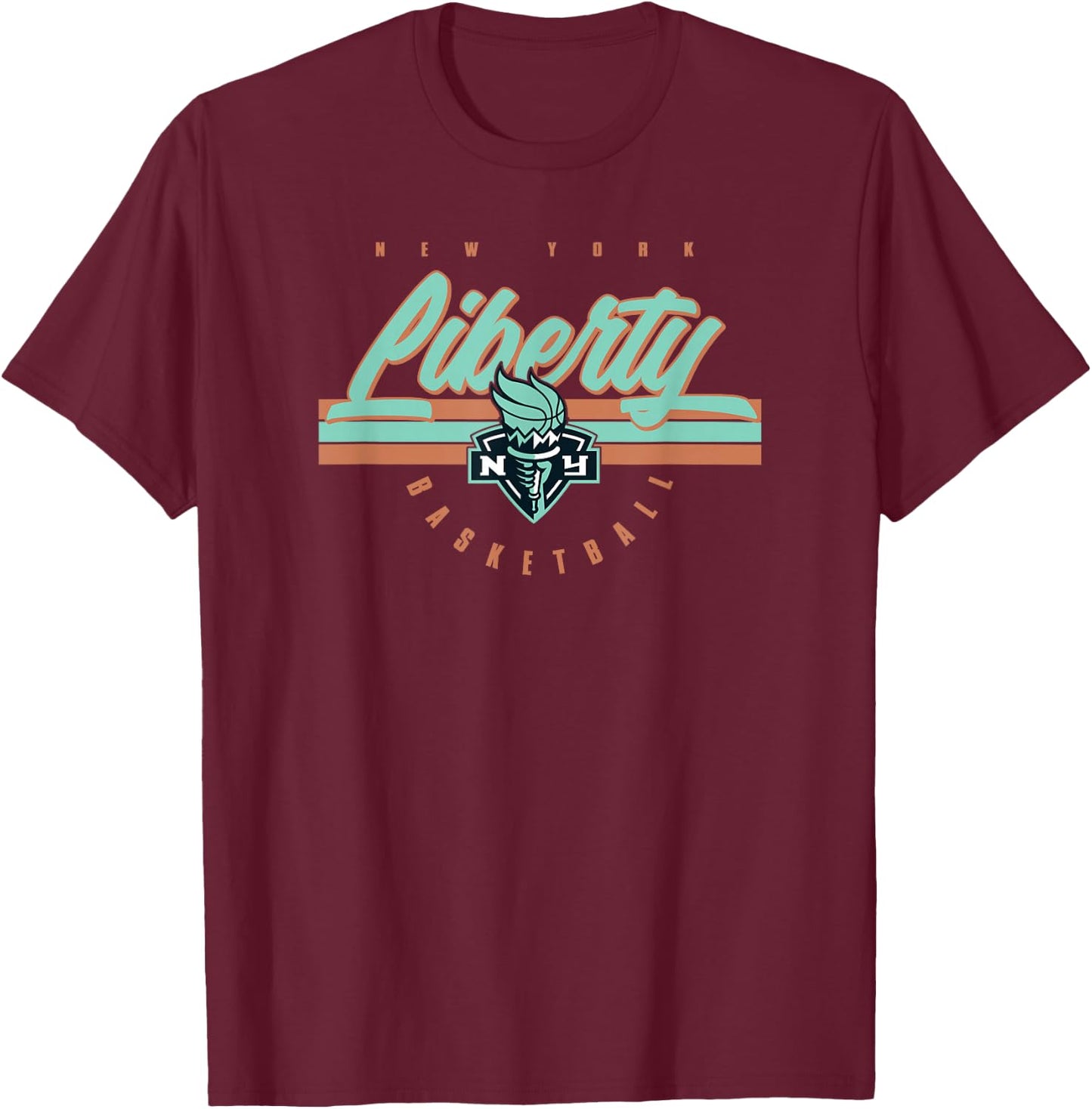 WNBA New York Liberty Off The Bench T-Shirt - T-Shirt | Maroon