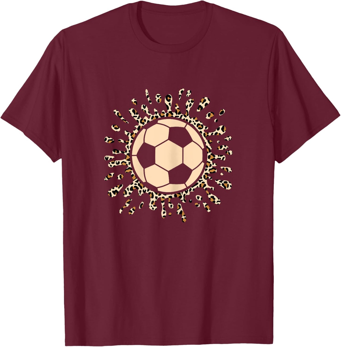 Soccer Ball Cute Soccer Lover Women Girls Kids T-Shirt - T-Shirt | Maroon