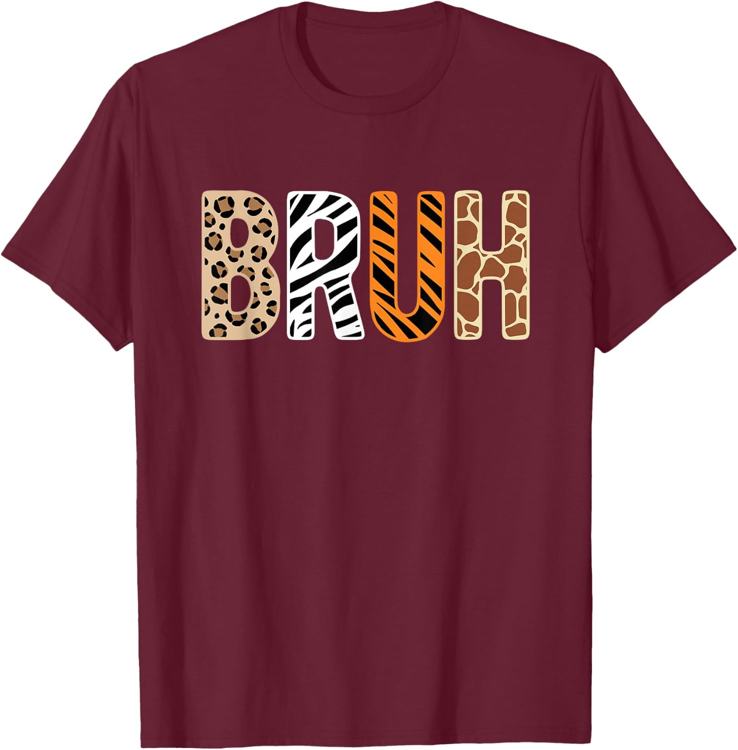 Safari Bruh Zookeeper Funny Animals Wildlife Boys Kids T-Shirt - T-Shirt | Maroon