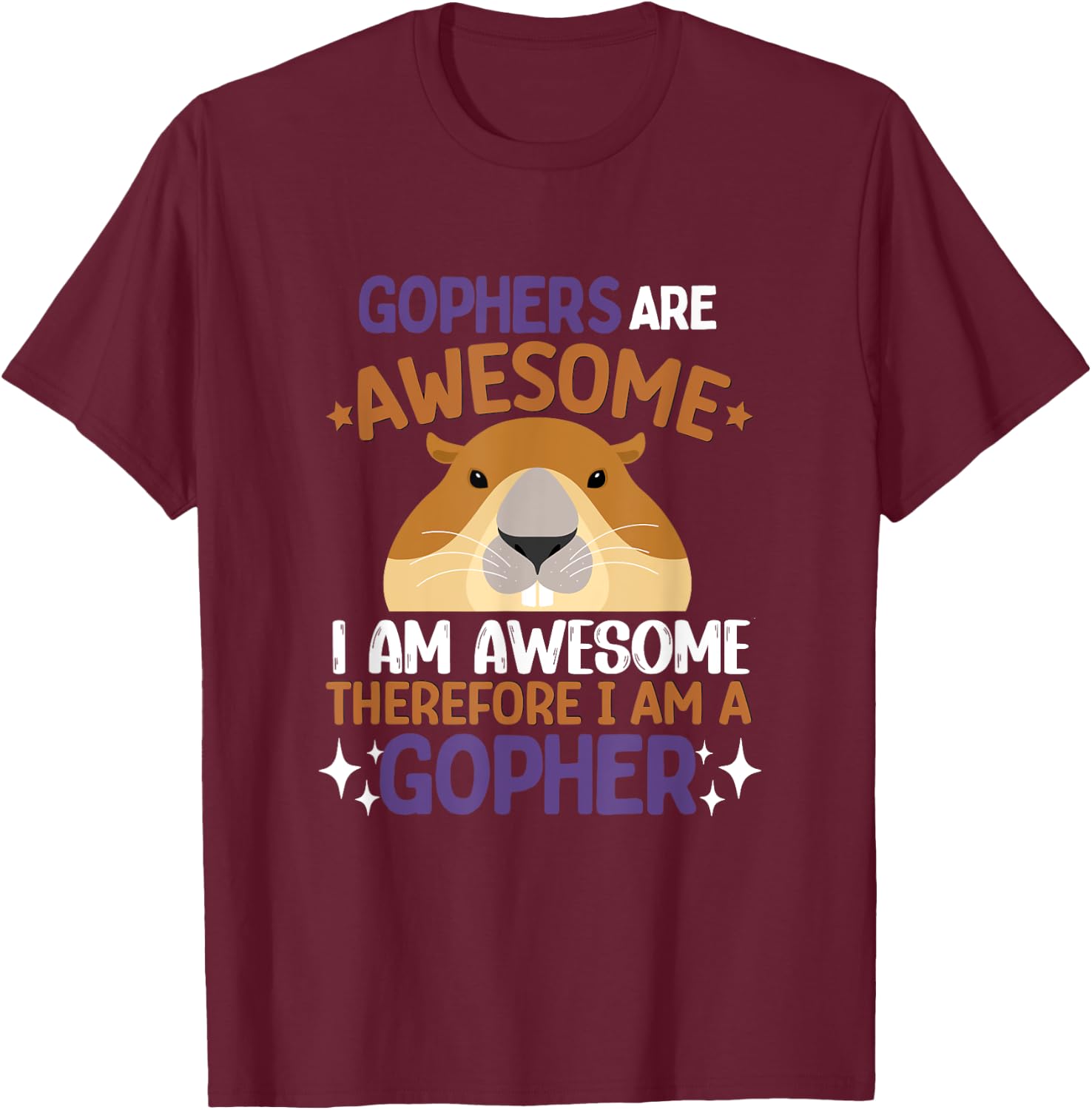 Gopher Shirt Animal Lover Gopher Lover Gophers T-Shirt - T-Shirt | Maroon