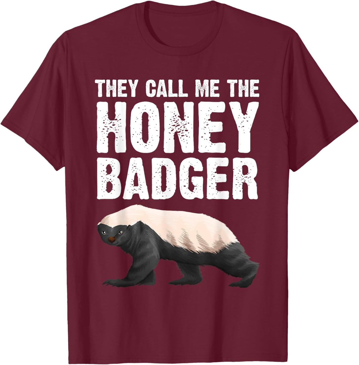 Cool Honey Badger Design Women Honey Badger Lover T-Shirt - T-Shirt | Maroon