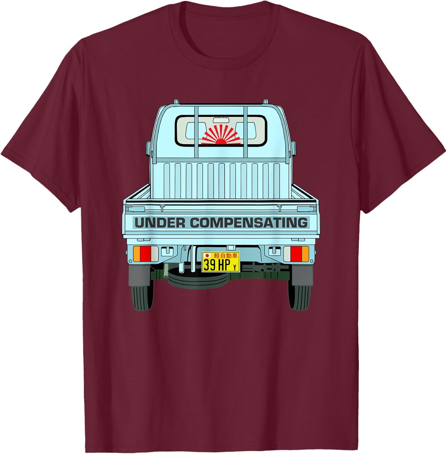Japan Mini Truck Kei CarCab Over Compact 4wd Off Road Truck T-Shirt - T-Shirt | Maroon