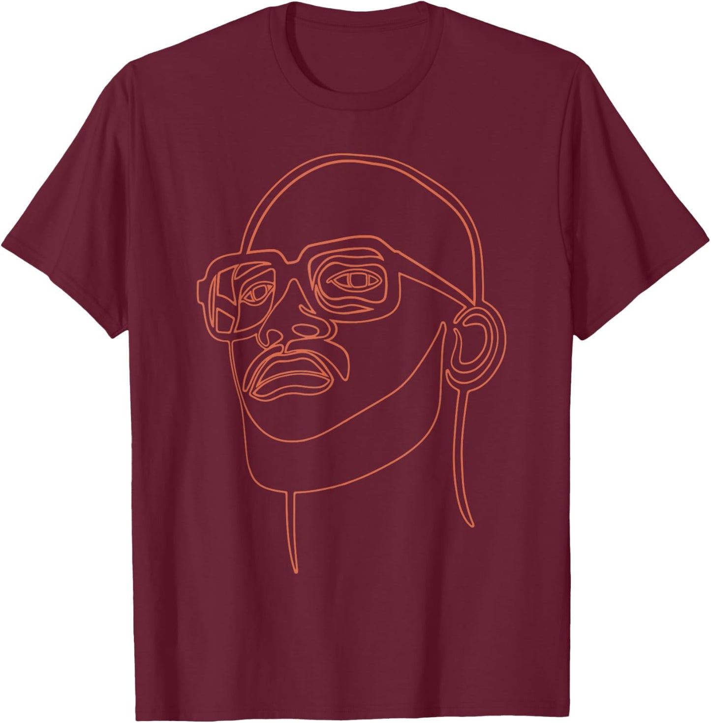 DazzleUpBoutique DJ Black Coffee - Men's Classic Fit Black Polycotton Short Sleeve - Small T-Shirt - T-Shirt | Maroon