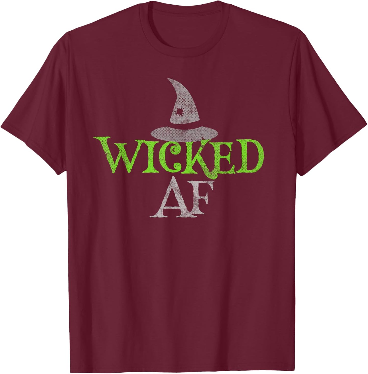 Funny WICKED Costume Witch Evil Salem Baddest Witches Club T-Shirt - T-Shirt | Maroon
