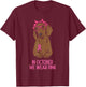 October We Wear Pink Dachshund Dog Breast Cancer Awareness T-Shirt - T-Shirt | Maroon