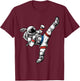 Astronaut Muay Thai Fighter Space Martial Arts Men Women Kid T-Shirt - T-Shirt | Maroon