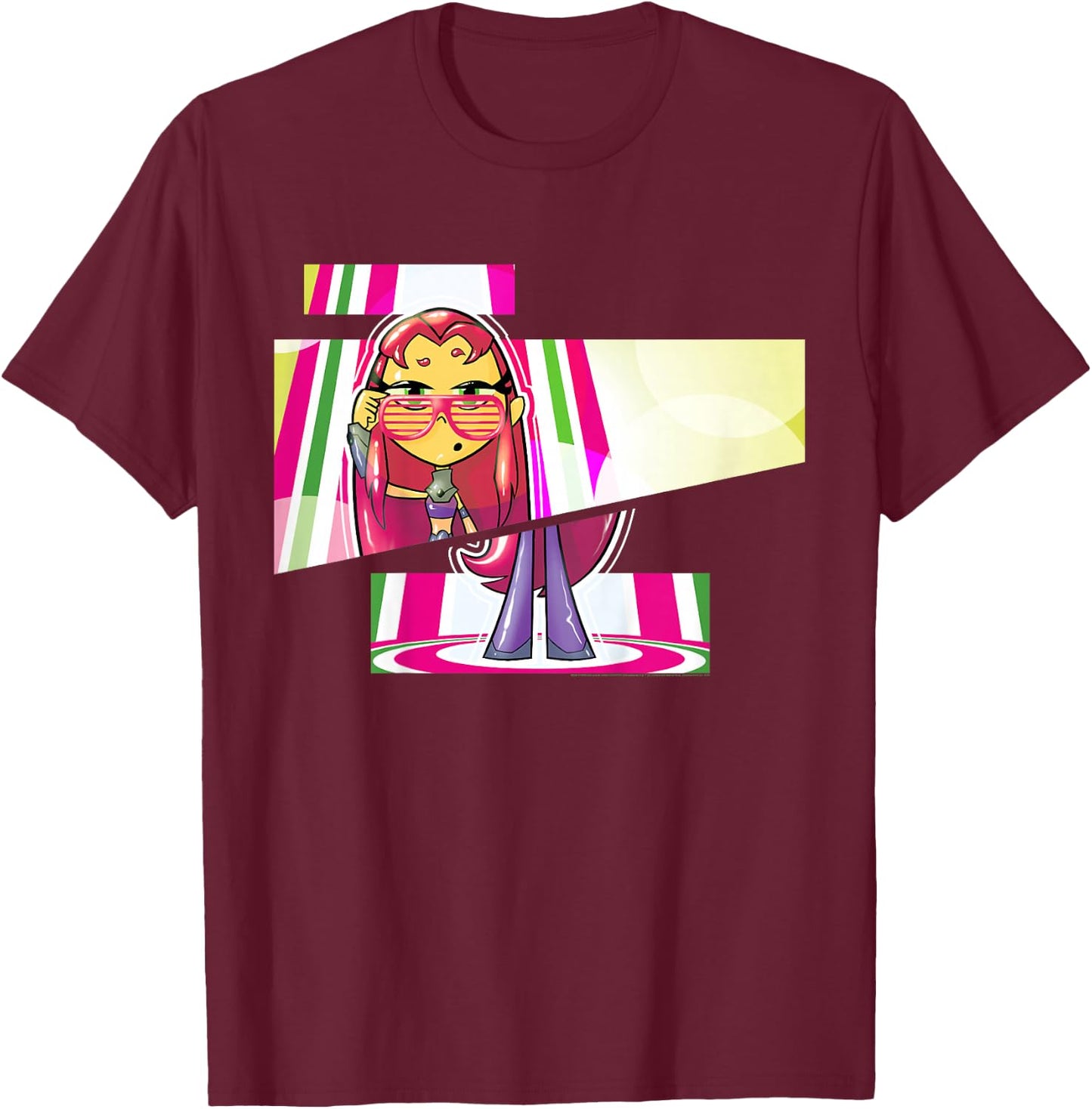 Kids DC Comics Teen Titans Go! Starfire Cut Panels T-Shirt - T-Shirt | Maroon